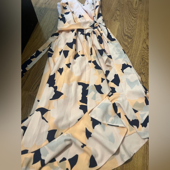 Anthropologie Hutch Asymmetrical Wrap Dress Womens Floral V-Neck Midi medium - Picture 7 of 9